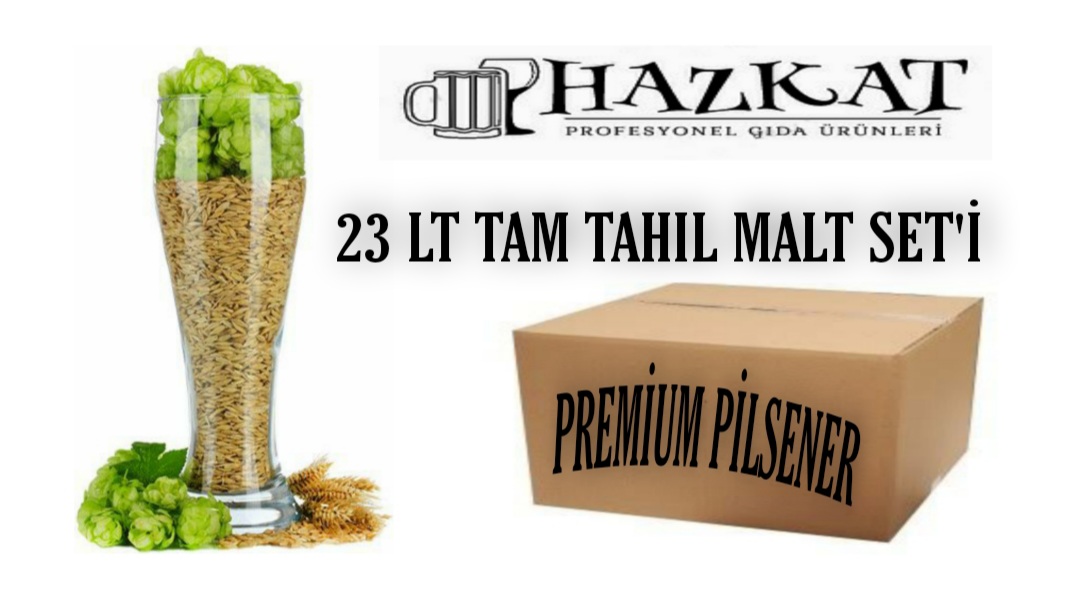 Premium Pilsen Ale 23lt Tam tahıl set