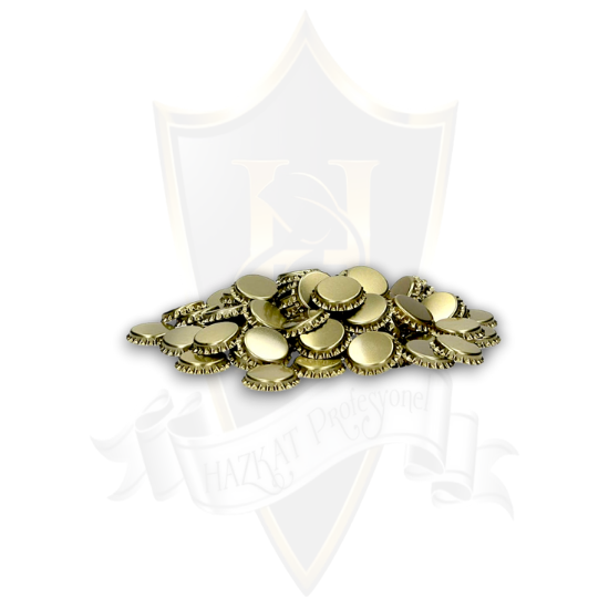 Bira Şişesi Kapağı 100 Adet Gold
