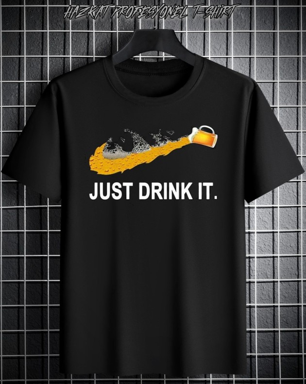Unisex Baskılı T-Shirt Justdrink