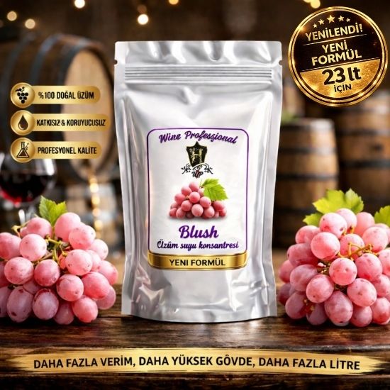 Wine Profesyonel Üzüm Komsamtresi Kit Blush 23lt