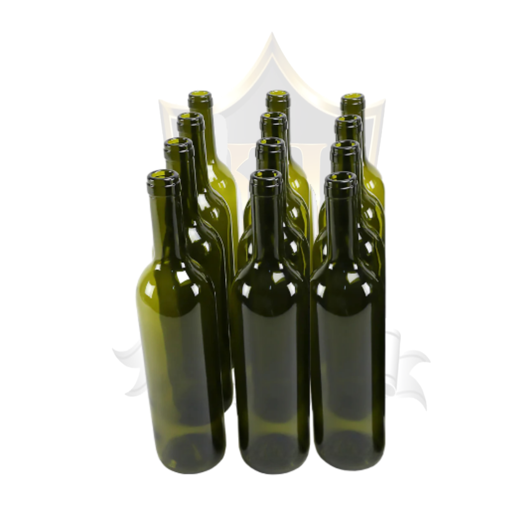 Şarap Şişesi 700ml Yeşil 12 Adet