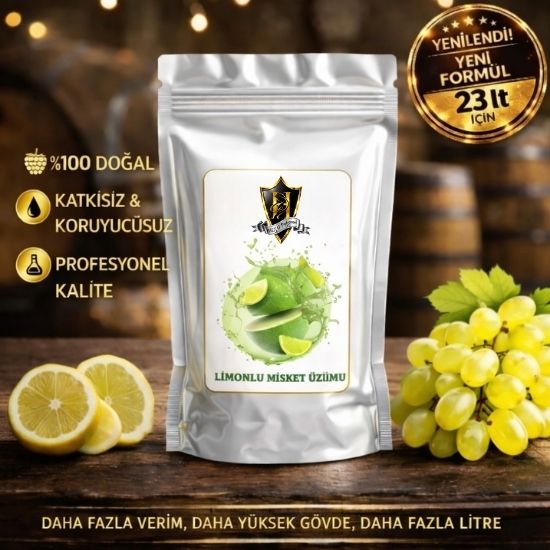 Limonlu Misket Üzümü Konsantre Kit 23lt