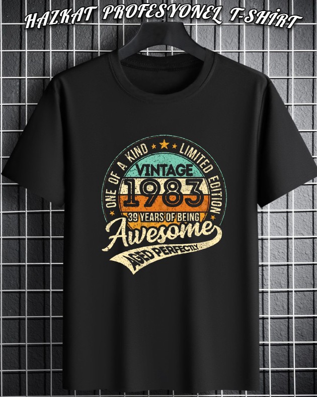 Unisex Baskılı T-Shirt 1983