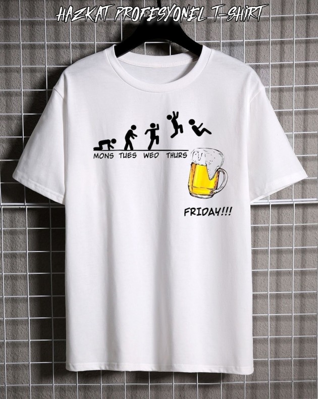 Unisex Baskılı T-Shirt BeerJum