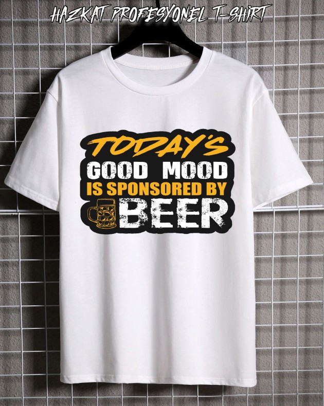 Unisex Baskılı T-Shirt BeerToday