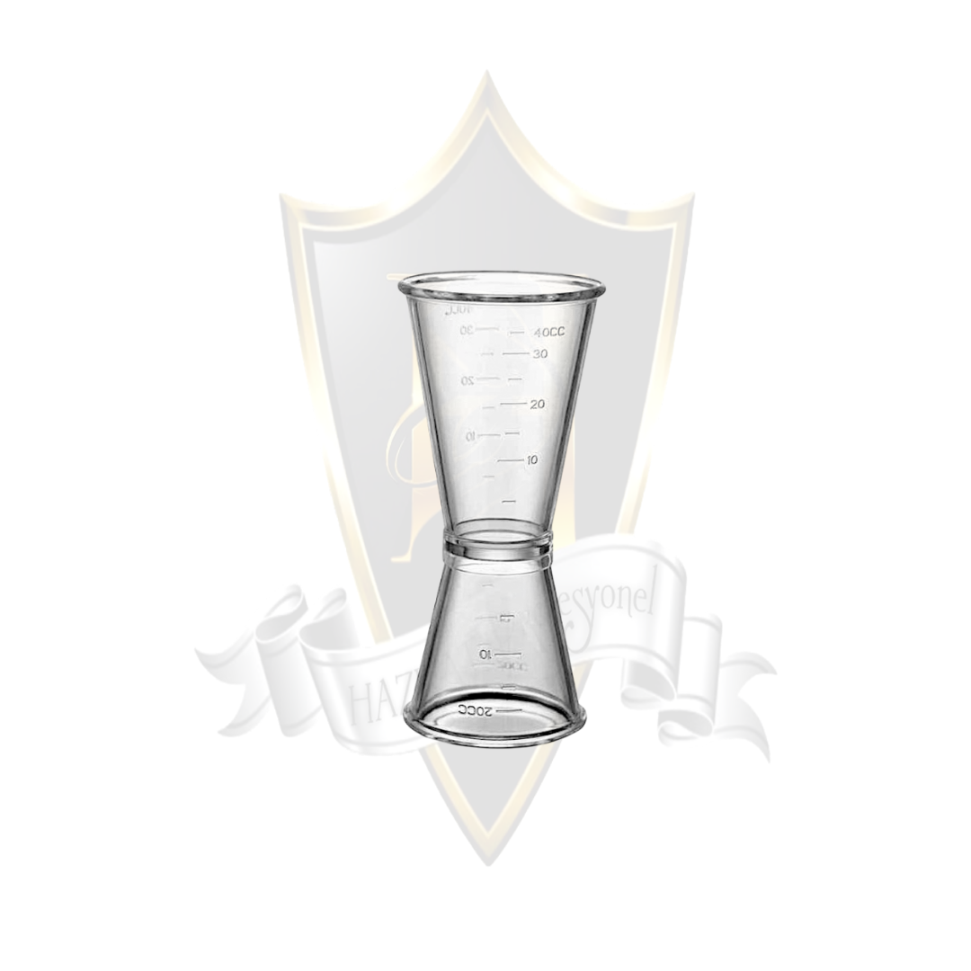 Polikarbon Şeffaf Jigger 20ml - 40ml