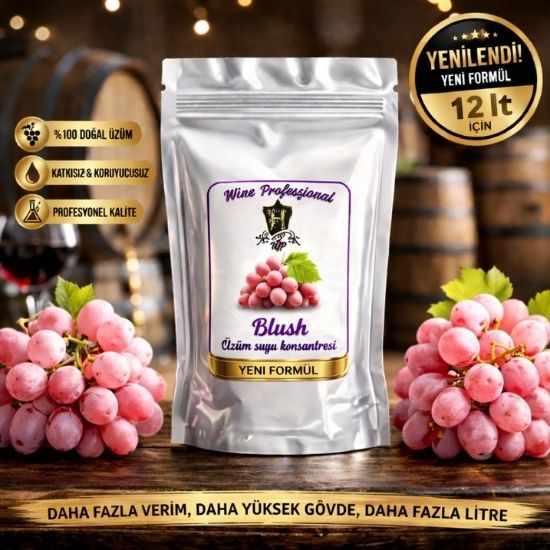 Wine Profesyonel Üzüm Suyu Konsantresi Kit Blush 12lt